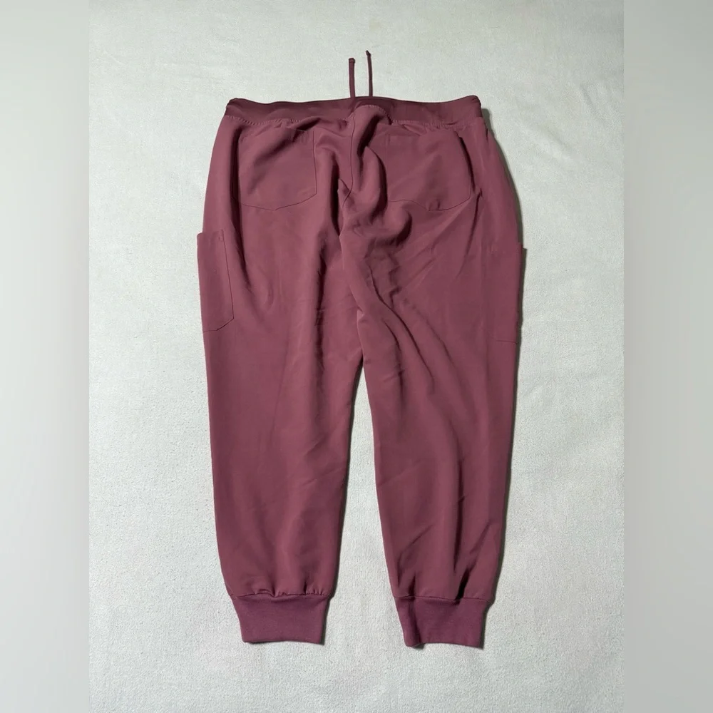 Mandala Women's Petite‎ 2XL Scrub Jogger Pants Pink
